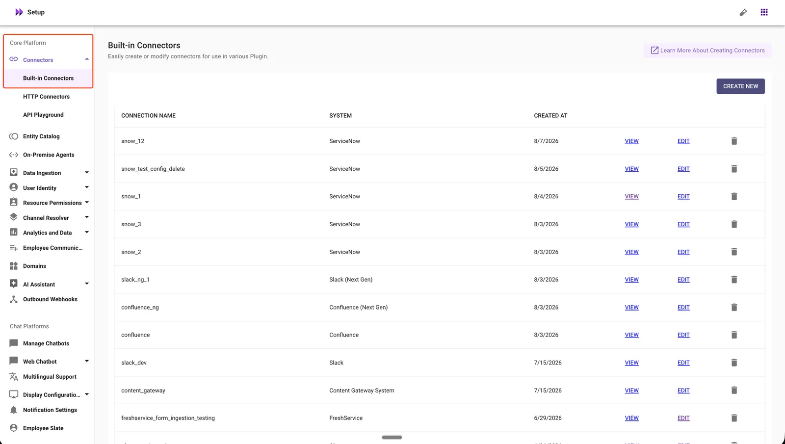 Navigate to Built-in Connectors under Connectors